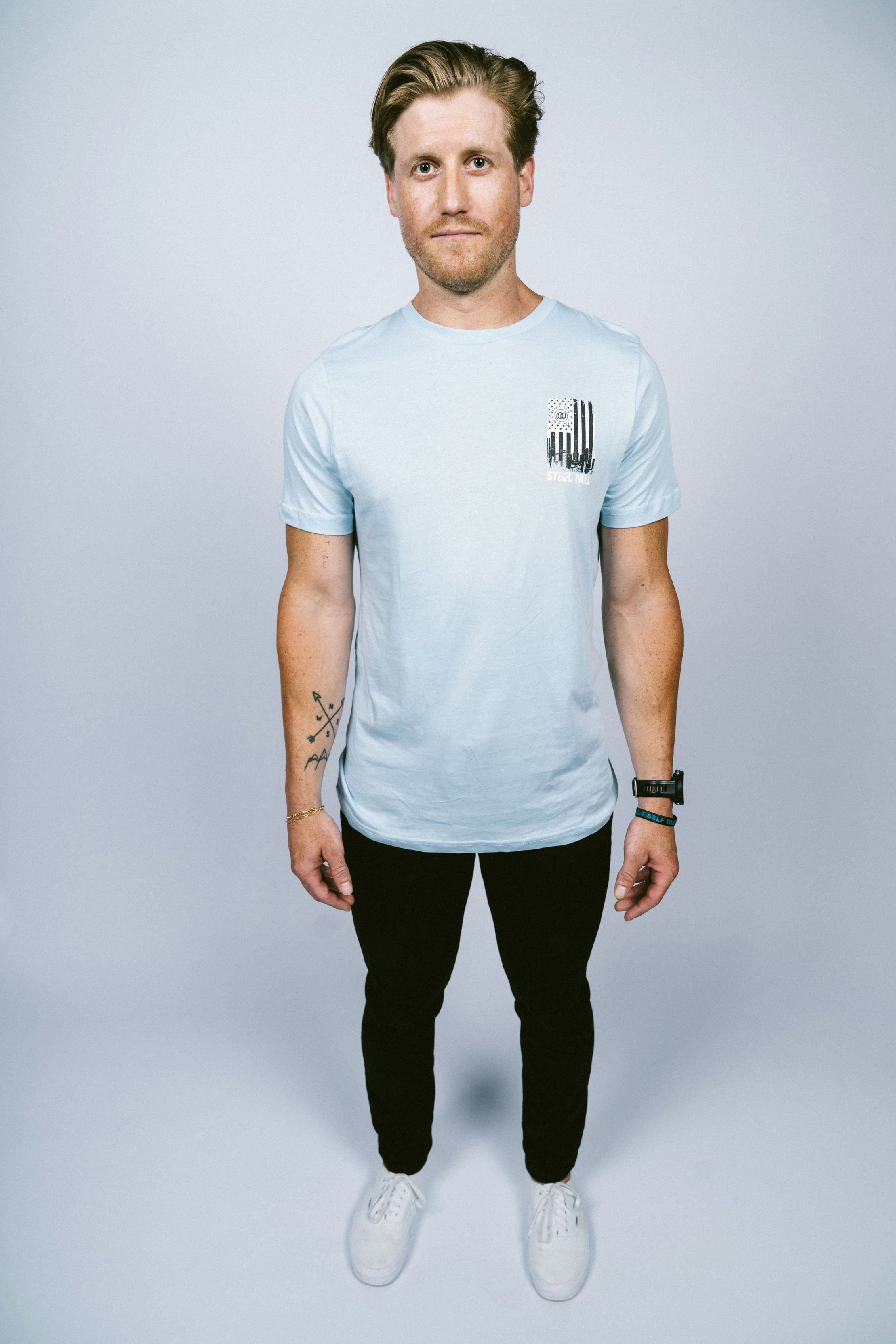 Steel Mill T-Shirt Stone Blue