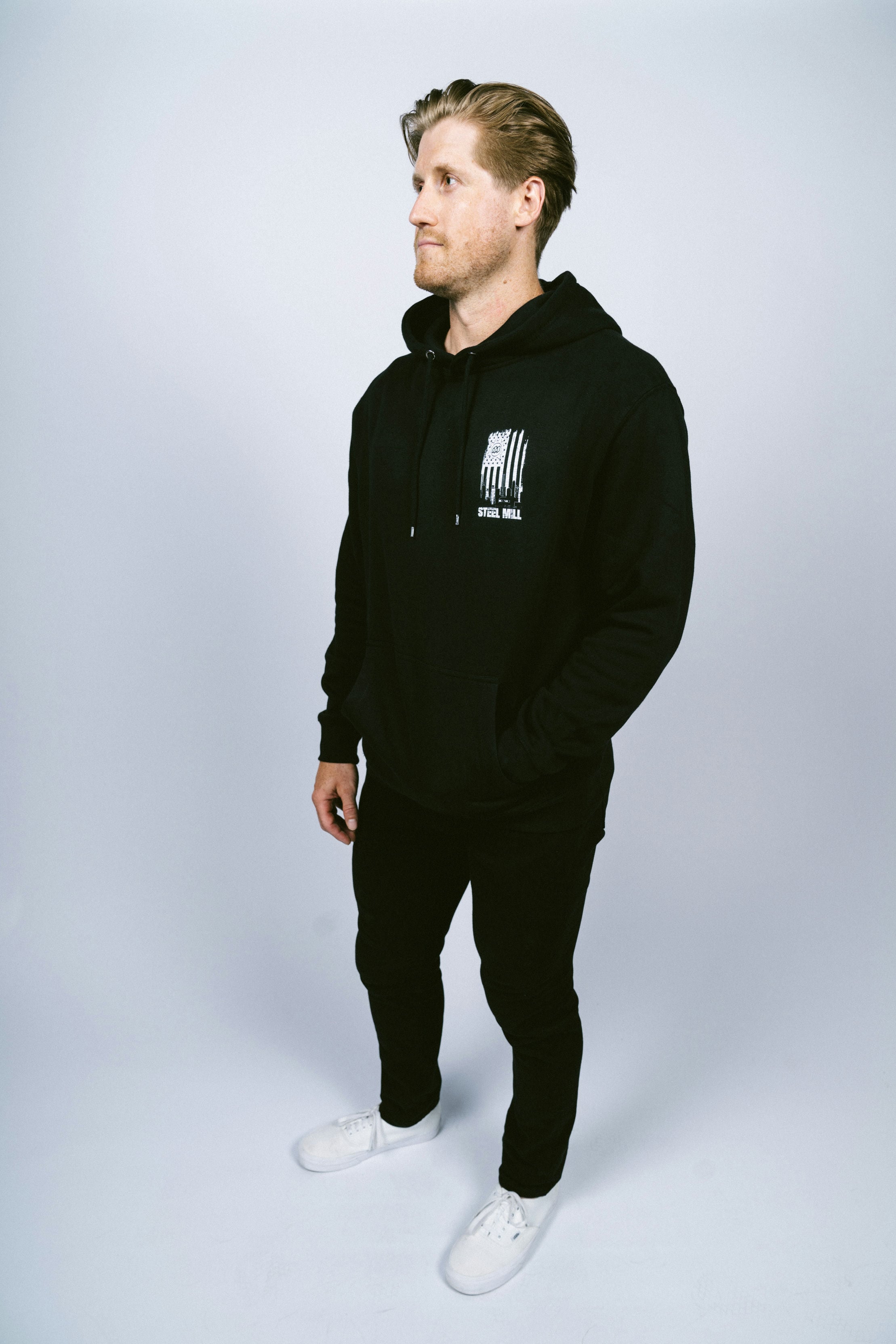 Steel Mill Hoodie Black
