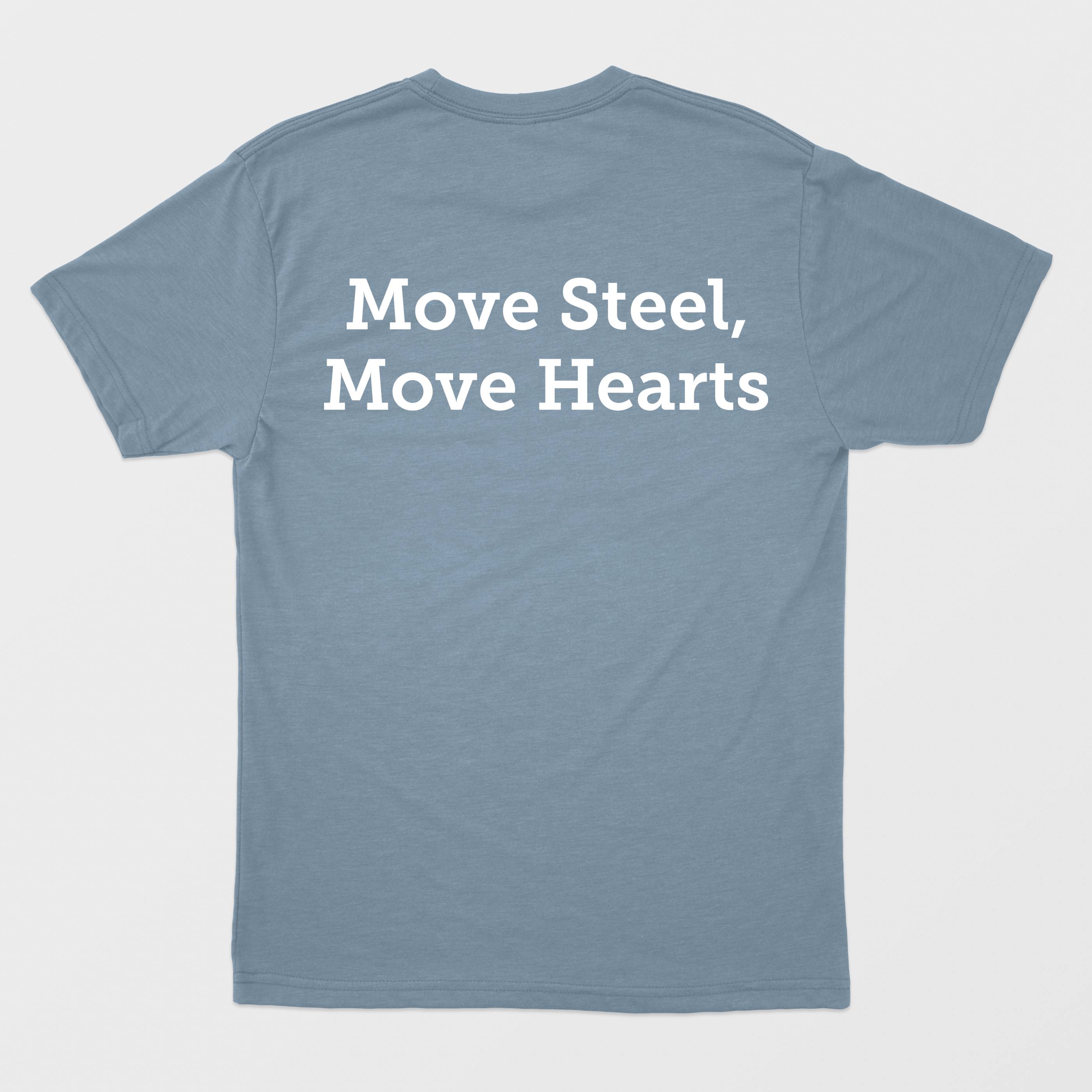 Mainline Metals T-Shirt Stone Blue